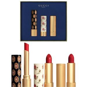 GUCCI LUXURY LIPSTICK TRIO – GOLDIE RED 25 | SEALED LIMITED EDITION
